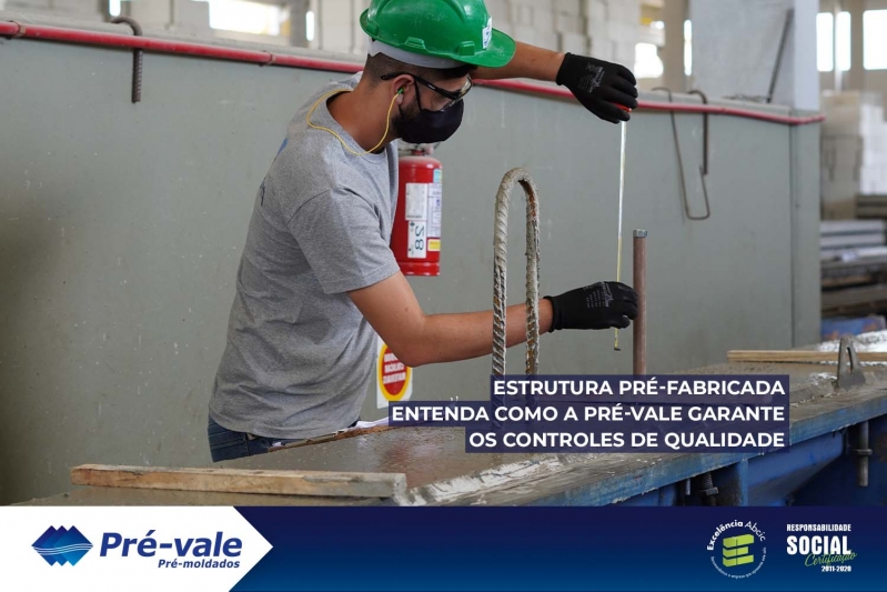 Estrutura pré-fabricada: entenda como a Pré-vale garante os controles de qualidade Estrutura pré-fabricada: entenda como a Pré-vale garante os controles de qualidade