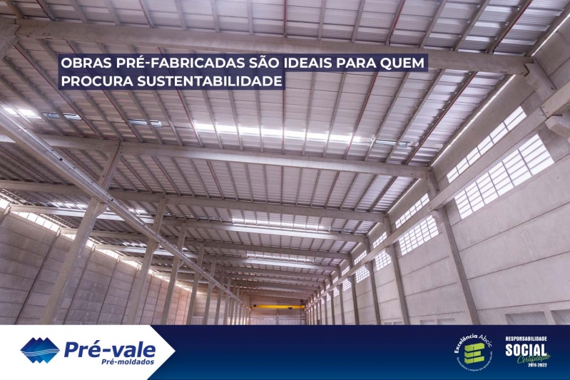 Obras pré-fabricadas são ideais para quem procura sustentabilidade Obras pré-fabricadas são ideais para quem procura sustentabilidade