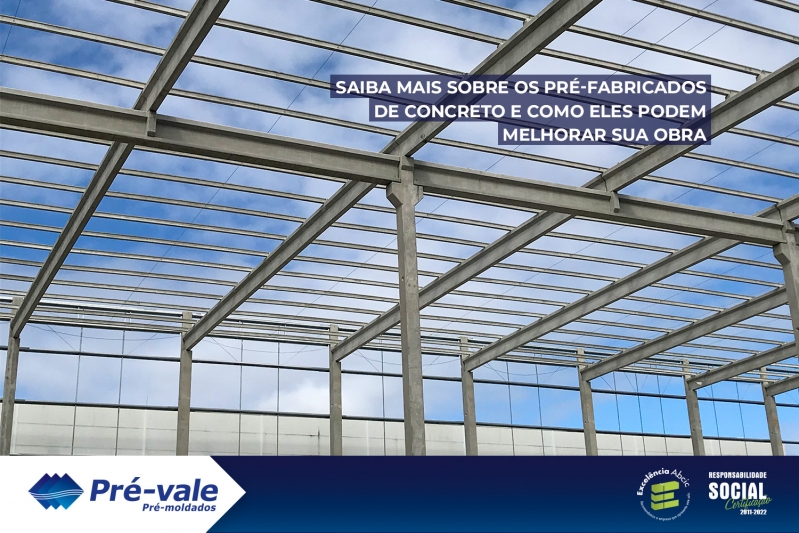 Saiba mais sobre os pré-fabricados de concreto e como eles podem melhorar sua obra Saiba mais sobre os pré-fabricados de concreto e como eles podem melhorar sua obra