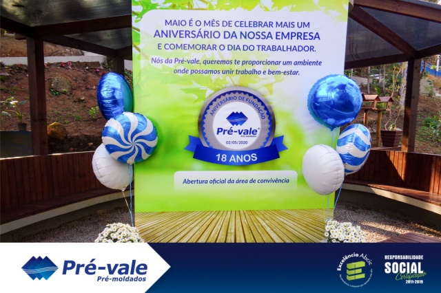 Pré-vale completa 18 anos e entrega área de convivência aos colaboradores