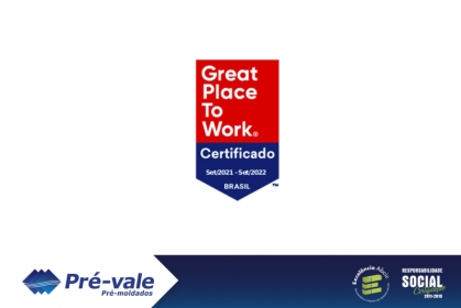 Pré-vale recebe certificação Great Place to Work