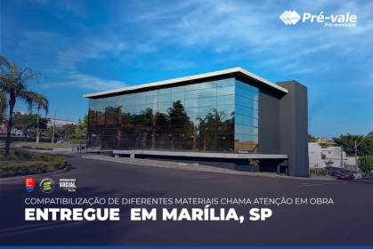 Compatibilização de diferentes materiais chama atenção em obra entregue em Marília, SP